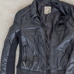 LAHearts Women's Faux Leather Jacket